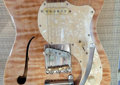 DiSalvo Super tele.Flame Maple top,Semi Hollow,Bigsby,Brad Pasley Bridge PU,Noiseless Strat PU at neck.D tuner $4300