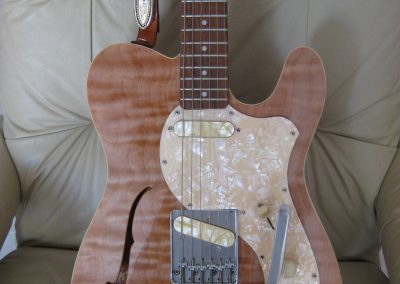 DiSalvo Super tele.Flame Maple top,Semi Hollow,Bigsby,Brad Pasley Bridge PU,Noiseless Strat PU at neck.D tuner $4300